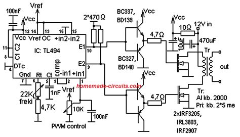 TL494 Inverter Circuit Diagram