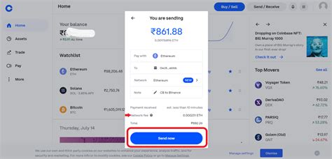 How To Transfer Ethereum Eth From Coinbase To Binance