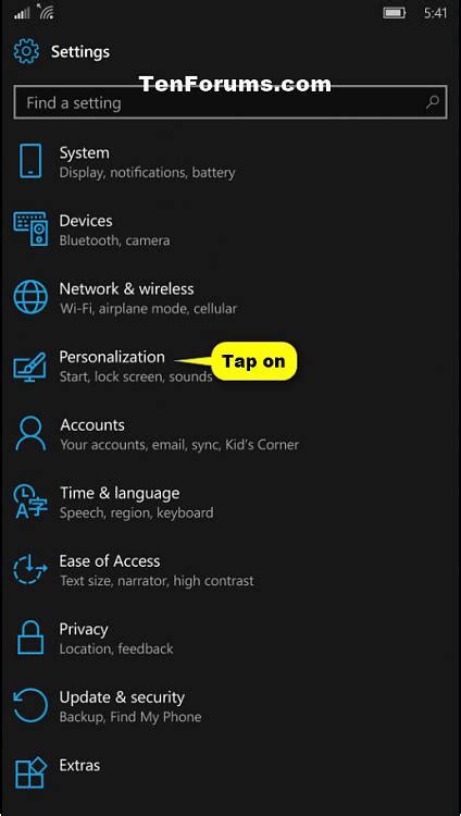 Double Tap To Wake Up Windows 10 Mobile Phone Turn On Or Off Tutorials