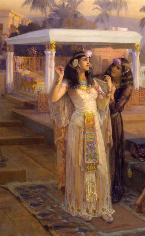 Cleopatra On The Terraces Of Philae Painting By Frederic Arthur