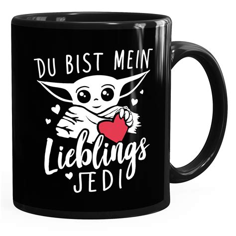 Kaffee Tassemit Spruch Du Bist Mein Lieblingsjedi Baby Yoda Herz