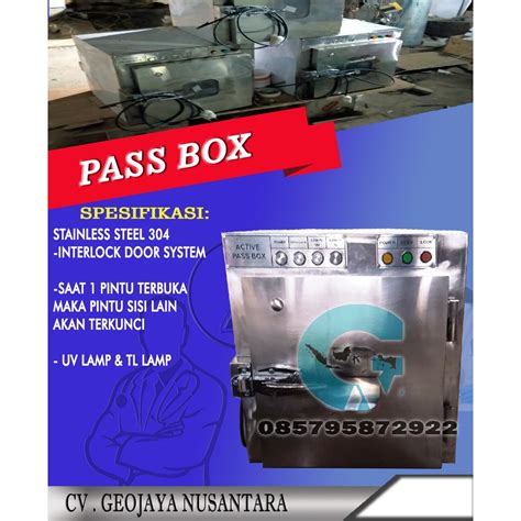 Jual Pass Box Stainless Interlock Door System Dilengkapi Uv