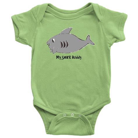 My Shark Buddy Infant Onesie Black Baby Bodysuit Baby Onsies Baby