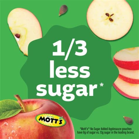 Mott's No Sugar Added Applesauce Cups, 6 ct / 3.9 oz - Kroger