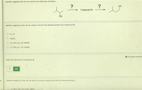 Solved Identify Reagents That Can Be Used For The Following