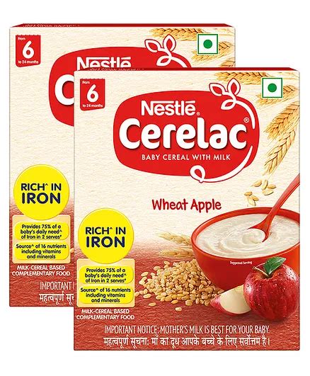 Buy Nestle Cerelac Fortified Baby Cereal With Milk Wheat Apple From 6