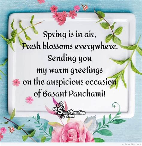 Warm Greetings For Basant Panchami! - SmitCreation.com