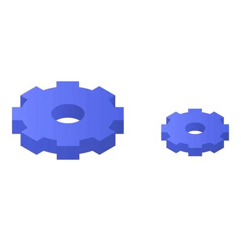 Cog Wheel System Icon Isometric Style Vector Image By Ylivdesign