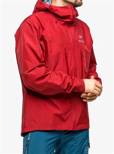 Geaca Impermeabila Arcteryx Alpha Sv Jacket Bordeaux