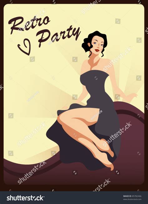 Pin Up Girl Stock Vector Royalty Free 85782466 Shutterstock