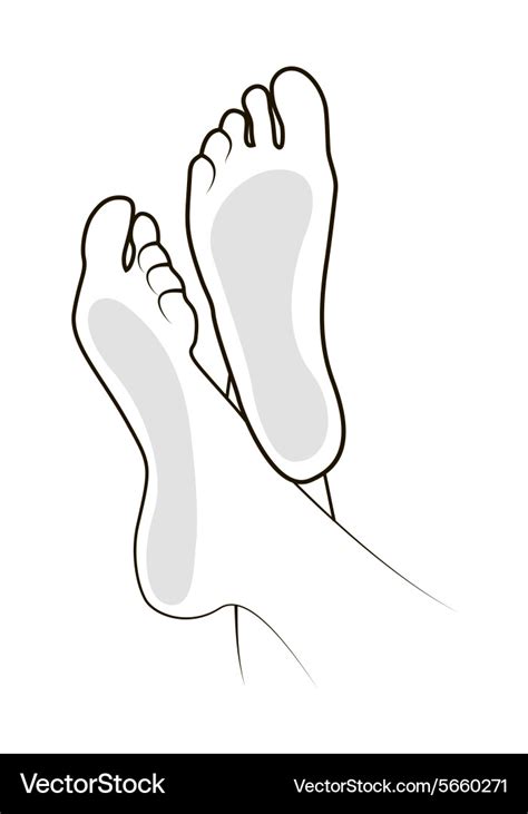 Foot Royalty Free Vector Image Vectorstock