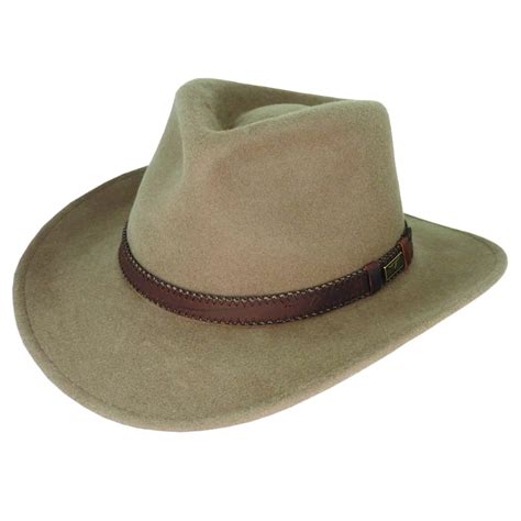 Flinders Buck Wool Felt Outback Tan Hats By The Hundred
