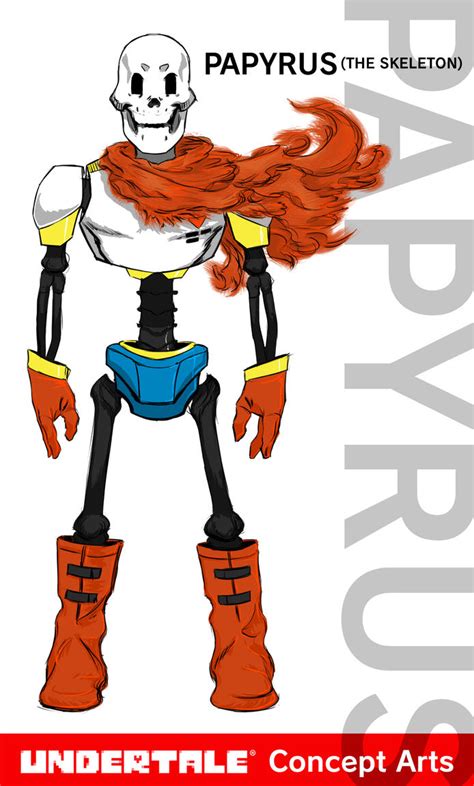 Undertale Concept Arts Papyrus By L4dplayer On Deviantart