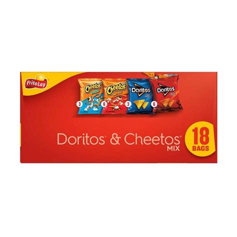 Frito Lay Variety Pack Doritos And Cheetos Mix 18ct 18 Ct Shipt