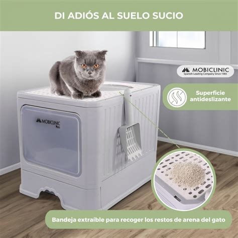 Arenero Para Gatos Cerrado Incluye Pala Gran Capacidad Bandeja