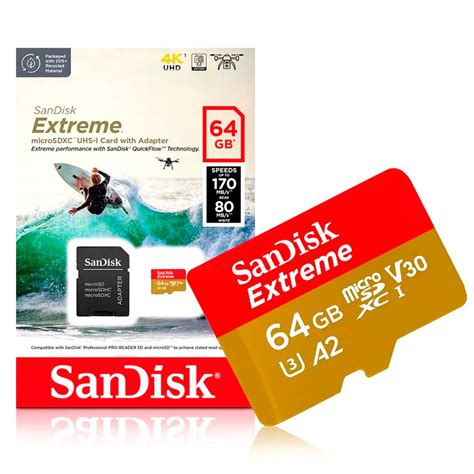 Cartão De Memória Sandisk Extreme Microsdxc 128gb 190 90mb