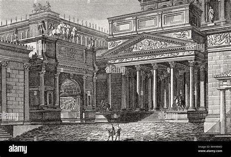 The Palace of Domitian Flavian Palace, Palatine Hill, ancient Rome ...