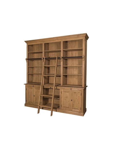 Libreria Legno Massello Di Pino Colorata MS321 Orissa Mobili Coloniali