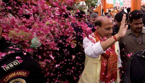 Union Minister Rajnath Singh Files Nomination From Lucknow CMs Yogi