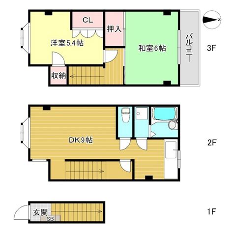 ハイツ森田 京都府京都市北区小山西大野町 8万円／2dk 和6 洋54 Dk9／4536㎡｜賃貸物件賃貸マンション・アパート