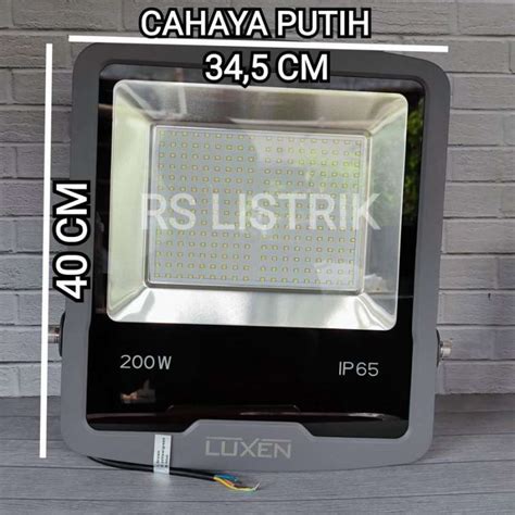 Jual Luxen Lampu Sorot Led Floodlight 200w 200 Watt Cahaya Putih Bagus