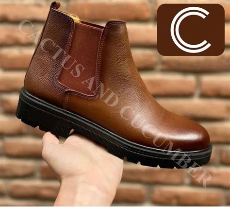 Mens Ankle Length Leather Boots Without Lace At Rs 1 350 Pair In