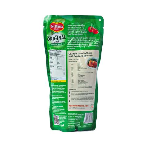 Del Monte Tomato Sauce Regular Sup 250g