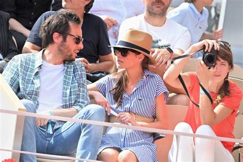 French Open Vips In The Stands Alice Belaidi And Octave Marsal Singer