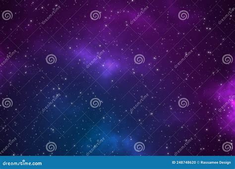 Space Galaxy Sky with Starfield at Night Stock Illustration - Illustration of skyview, fantasy ...