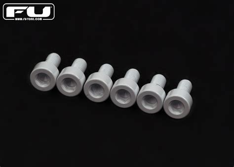 Titanium Saddle Mounting Screw Set 6 WHITE FU Tone