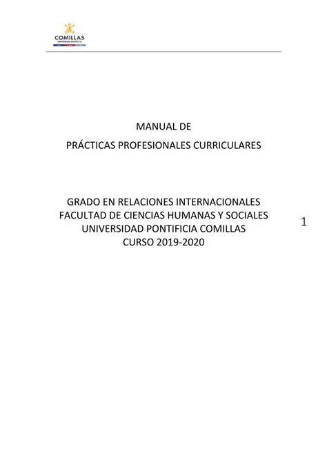 Pdf Manual De PrÁcticas Profesionales Curriculares Pdfslidenet