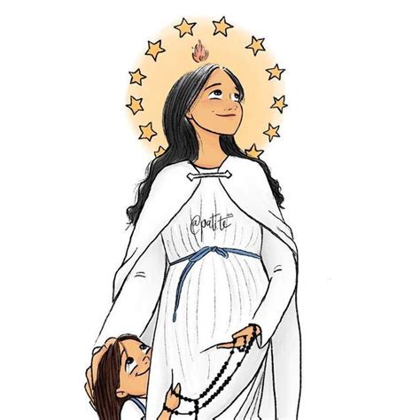 Dibujos Pati Trigo On Instagram Madre Inmaculada RuegaPorNosotros