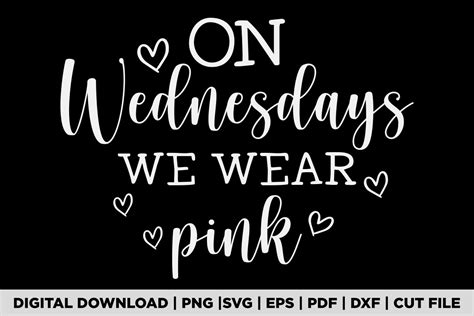 On Wednesdays We Wear Pink T Shirt Graphic By Pod Graphix · Creative