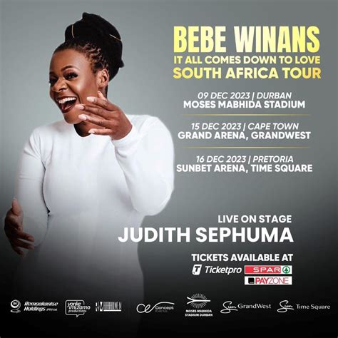 Judith Sephuma Joins Bebe Winans Sa Tour Sa Music News Magazine