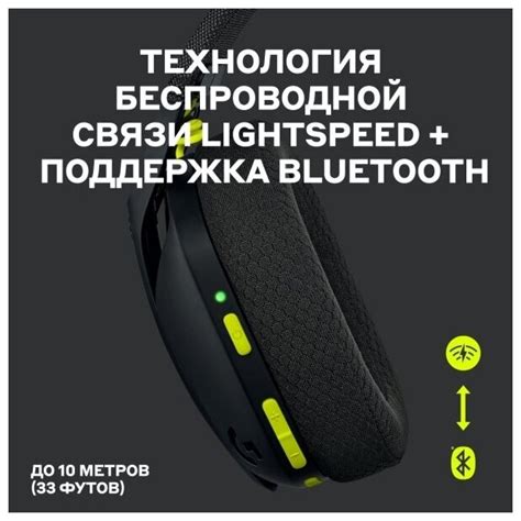 Наушники беспроводные большие игровые с микрофоном Logitech G G435 ...