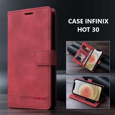Jual INFINIX HOT CASE KULIT MODEL FLIP BUKA TUTUP ADA TEMPAT FOTO DAN TALI Shopee Indonesia