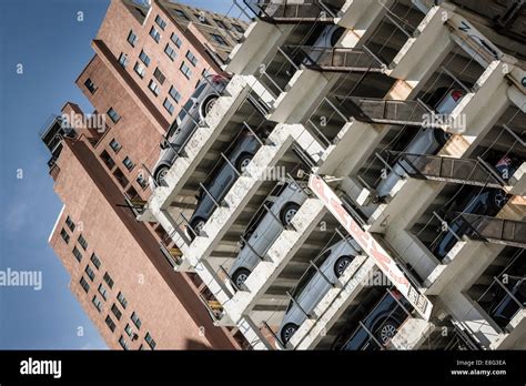 A High Rise Car Park In Lower Manhattan New York Usa Stock Photo Alamy