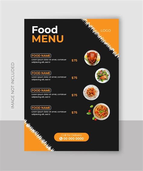 Premium Vector Food Menu Design Vector EPS