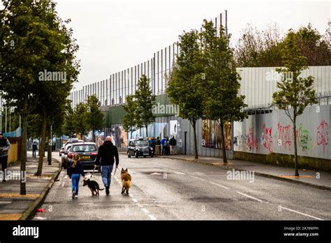 Political murals in Belfast, Northern Ireland, United Kingdom Stock ...