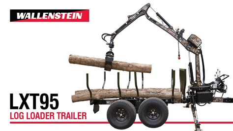 Wallenstein Lxt95 Log Loader Trailer Youtube