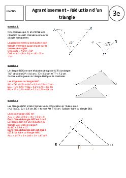 Triangles isométriques et triangles semblables Corrigé série d