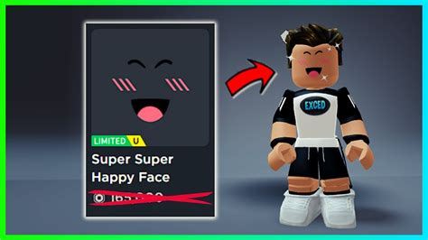 Roblox New Cheap Super Happy Face New Item How To Get Korblox