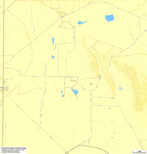 Ash Meadows National Wildlife Refuge - California Trail Map