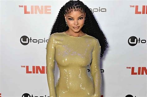 Halle Bailey Showcases Stunning Curves After Posing In A Very Tight Dress