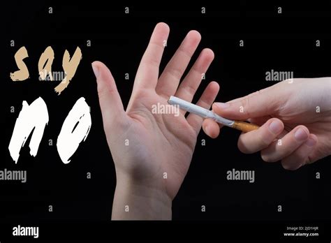 Wording NO as, say no smoking concept Stock Photo - Alamy