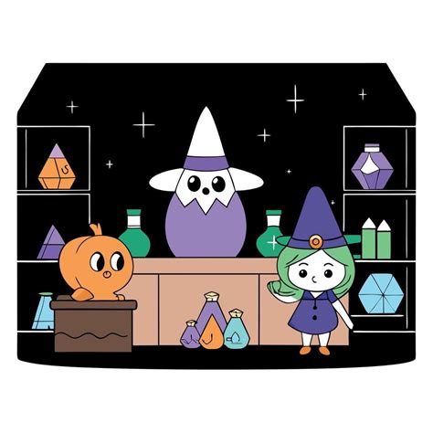 Crystal Gems Witches Supplies Halloween 50925238 Vector Art At Vecteezy
