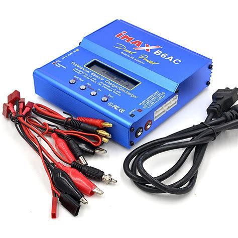 เครื่องชาร์จ แบตลิโพ ลิโพ imax b6ac 80w ชาร์จได้ 1-6เซล (3.7-22.2v ...