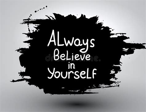 Always Believe In Yourself Vector Calligraphic Inspirational Design