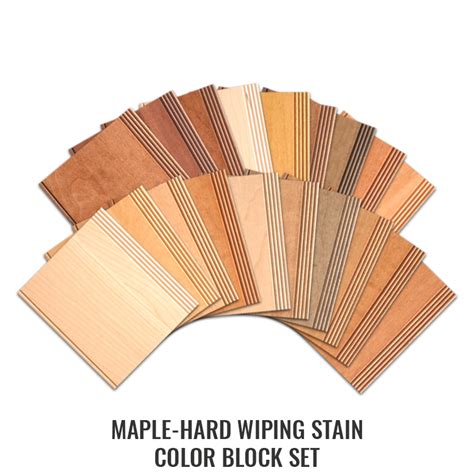 Maple Hard Wiping Stains Color Block Set Walzcraft