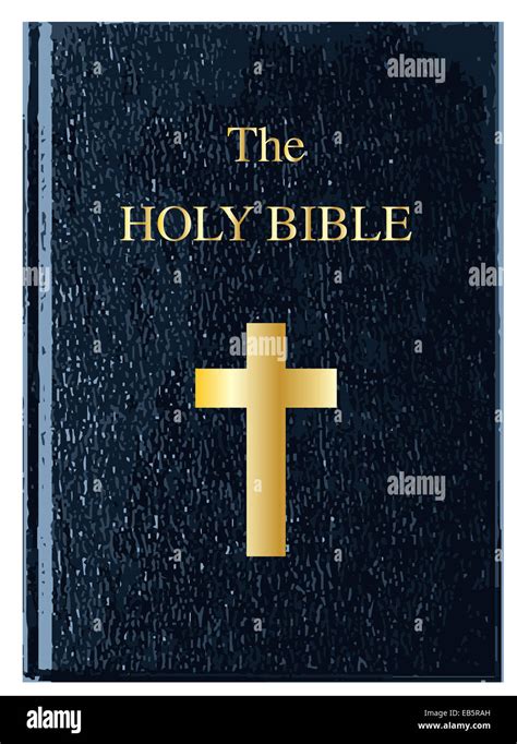 The front cover of The Holy Bible over a white background Stock Photo ...